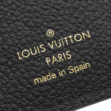 ルイヴィトン LOUIS VUITTON ポルトフォイユ メティス コンパクト M80880 ノワール モノグラムアンプラント 三つ折り財布 ゴールド金具 黒 小銭入れ