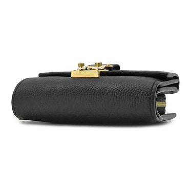 ルイヴィトン LOUIS VUITTON ポルトフォイユ メティス コンパクト M80880 ノワール モノグラムアンプラント 三つ折り財布 ゴールド金具 黒 小銭入れ