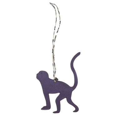 エルメス Hermes プティアッシュ サル パープル×レッド ヴォーエプソン シェーブル バッグチャーム 猿 チャーム petit H