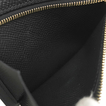 エルメス HERMES ベアンコンパクト ブラック ヴォーエプソン 二つ折り財布 ゴールド金具 コンパクトウォレット
