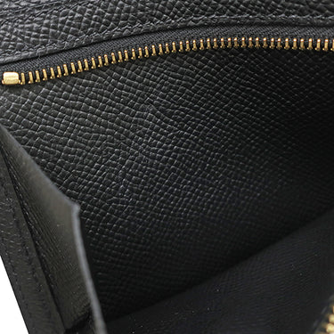 エルメス HERMES ベアンコンパクト ブラック ヴォーエプソン 二つ折り財布 ゴールド金具 コンパクトウォレット