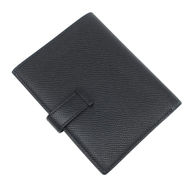 エルメス HERMES ベアンコンパクト ブラック ヴォーエプソン 二つ折り財布 ゴールド金具 コンパクトウォレット