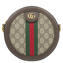 グッチ GUCCI オフィディア ミニ ラウンド 550618 ベージュ×エボニー GGスプリームキャンバス ショルダーバッグ ゴールド金具