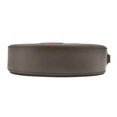 グッチ GUCCI オフィディア ミニ ラウンド 550618 ベージュ×エボニー GGスプリームキャンバス ショルダーバッグ ゴールド金具
