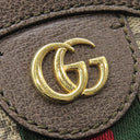 グッチ GUCCI オフィディア ミニ ラウンド 550618 ベージュ×エボニー GGスプリームキャンバス ショルダーバッグ ゴールド金具