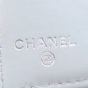 シャネル CHANEL マトラッセ スモール ウォレット AP3828 ブルーグレー キャビアスキン 二つ折り財布 シルバー金具 ココマーク コンパクト