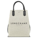 ロンシャン LONGCHAMP ショッピングバッグ 10211 HSG エクリュ コットンキャンバス トートバッグ シルバー金具 トート