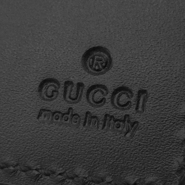 グッチ GUCCI グッチシマ マネークリップ付き 170580 ブラック メタル