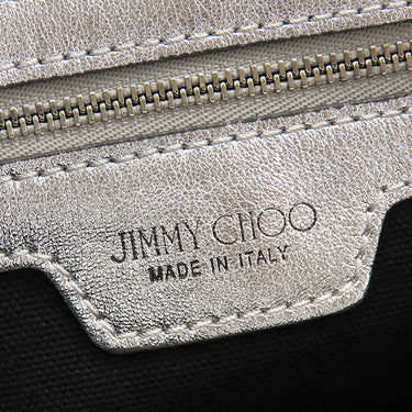 ジミーチュウ JIMMY CHOO ソフィア シルバー レザー 2WAYバッグ シルバー金具 SOFIA トート ショルダー 星 スター スタッズ メタリック