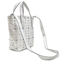 ジミーチュウ JIMMY CHOO ソフィア シルバー レザー 2WAYバッグ シルバー金具 SOFIA トート ショルダー 星 スター スタッズ メタリック