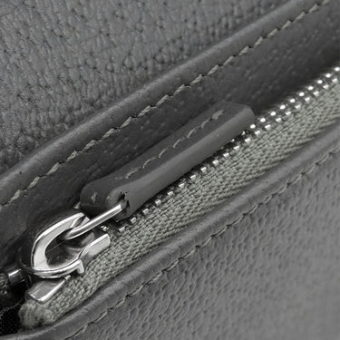 グッチ GUCCI ジップアラウンド ウォレット 822051 ダークグレー GGスプリームキャンバス 長財布 シルバー金具 PVC ラウンドジップ