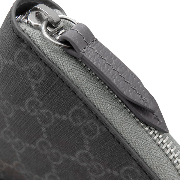 グッチ GUCCI ジップアラウンド ウォレット 822051 ダークグレー GG
