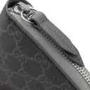 グッチ GUCCI ジップアラウンド ウォレット 822051 ダークグレー GGスプリームキャンバス 長財布 シルバー金具 PVC ラウンドジップ