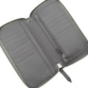 グッチ GUCCI ジップアラウンド ウォレット 822051 ダークグレー GGスプリームキャンバス 長財布 シルバー金具 PVC ラウンドジップ