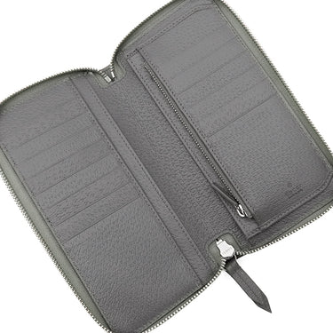 グッチ GUCCI ジップアラウンド ウォレット 822051 ダークグレー GGスプリームキャンバス 長財布 シルバー金具 PVC ラウンドジップ
