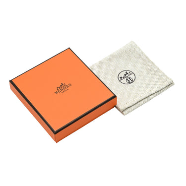 エルメス HERMES ポップアッシュ ミニ ペンダント マロングラッセ×シルバー メタル ラッカー ネックレス Hモチーフ 新品 未使用