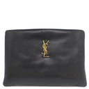 イヴ・サンローラン Yves Saint Laurent スモール カリプソ ポーチ 765025 ブラック ラムスキン クラッチバッグ ゴールド金具 黒 セカンドバッグ