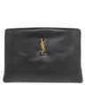 イヴ・サンローラン Yves Saint Laurent スモール カリプソ ポーチ 765025 ブラック ラムスキン クラッチバッグ ゴールド金具 黒 セカンドバッグ