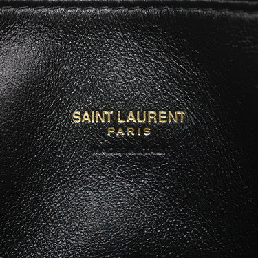 イヴ・サンローラン Yves Saint Laurent スモール カリプソ ポーチ 765025 ブラック ラムスキン クラッチバッグ ゴールド金具 黒 セカンドバッグ