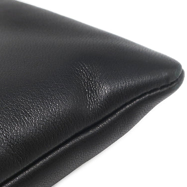 イヴ・サンローラン Yves Saint Laurent スモール カリプソ ポーチ 765025 ブラック ラムスキン クラッチバッグ ゴールド金具 黒 セカンドバッグ