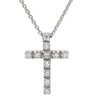 スタージュエリー STAR JEWELRY ダイヤ クロスネックレス ホワイトゴールド K18WG ダイヤモンド ネックレス 18K 750 WG