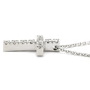 スタージュエリー STAR JEWELRY ダイヤ クロスネックレス ホワイトゴールド K18WG ダイヤモンド ネックレス 18K 750 WG
