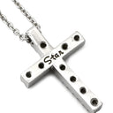 スタージュエリー STAR JEWELRY ダイヤ クロスネックレス ホワイトゴールド K18WG ダイヤモンド ネックレス 18K 750 WG