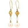 タサキ TASAKI パール フックピアス ホワイト×イエローゴールド K18YG パール ピアス 真珠 1P 1粒 Au750 18K 18金 ドロップ スウィング