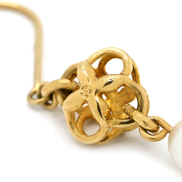 タサキ TASAKI パール フックピアス ホワイト×イエローゴールド K18YG パール ピアス 真珠 1P 1粒 Au750 18K 18金 ドロップ スウィング