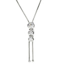 タサキ TASAKI トリロジー ホワイトゴールド K18WG ダイヤモンド ネックレス TASAKI ダイヤ 0.56ct 3石 3粒 Au K18 750WG
