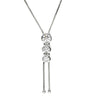 タサキ TASAKI トリロジー ホワイトゴールド K18WG ダイヤモンド ネックレス TASAKI ダイヤ 0.56ct 3石 3粒 Au K18 750WG
