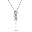 タサキ TASAKI トリロジー ホワイトゴールド K18WG ダイヤモンド ネックレス TASAKI ダイヤ 0.56ct 3石 3粒 Au K18 750WG