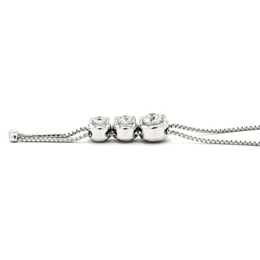 タサキ TASAKI トリロジー ホワイトゴールド K18WG ダイヤモンド ネックレス TASAKI ダイヤ 0.56ct 3石 3粒 Au K18 750WG