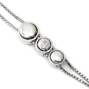 タサキ TASAKI トリロジー ホワイトゴールド K18WG ダイヤモンド ネックレス TASAKI ダイヤ 0.56ct 3石 3粒 Au K18 750WG