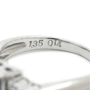 ノンブランド NON BRAND アクアマリン ダイヤリング プラチナシルバー Pt900 アクアマリン ダイヤモンド リング 指輪 青 ライトブルー 水色 1石 サンタマリアカラー 14号
