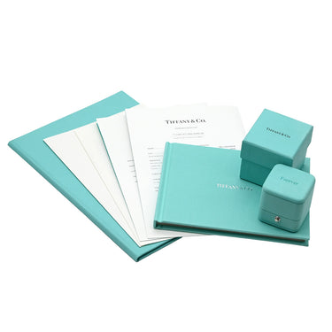 ティファニー Tiffany & Co ソリティア ダイヤリング プラチナシルバー Pt950 ダイヤモンド リング 指輪 T＆Co. 一粒 1P 立爪 0.19ct 11号
