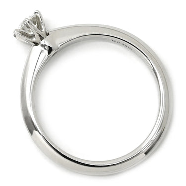 ティファニー Tiffany & Co ソリティア ダイヤリング プラチナシルバー Pt950 ダイヤモンド リング 指輪 T＆Co. 一粒 1P 立爪 0.19ct 11号