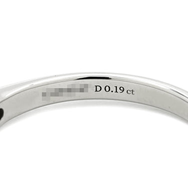 ティファニー Tiffany & Co ソリティア ダイヤリング プラチナシルバー Pt950 ダイヤモンド リング 指輪 T＆Co. 一粒 1P 立爪 0.19ct 11号