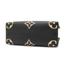 ルイヴィトン LOUIS VUITTON オンザゴー PM M45659 ブラック×ベージュ モノグラムアンプラント ハンドバッグ ゴールド金具 ショルダー欠品