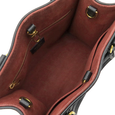 ルイヴィトン LOUIS VUITTON オンザゴー PM M45659 ブラック×ベージュ モノグラムアンプラント ハンドバッグ ゴールド金具 ショルダー欠品