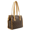 ルイヴィトン LOUIS VUITTON ポパンクール オ M40007 モノグラム モノグラムキャンバス ショルダーバッグ ゴールド金具 茶 肩掛け トートバッグ