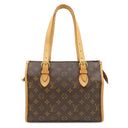ルイヴィトン LOUIS VUITTON ポパンクール オ M40007 モノグラム モノグラムキャンバス ショルダーバッグ ゴールド金具 茶 肩掛け トートバッグ