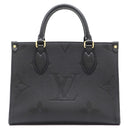 ルイヴィトン LOUIS VUITTON オンザゴー PM M45653 ノワール モノグラムアンプラント ハンドバッグ ゴールド金具 ショルダーストラップ欠品