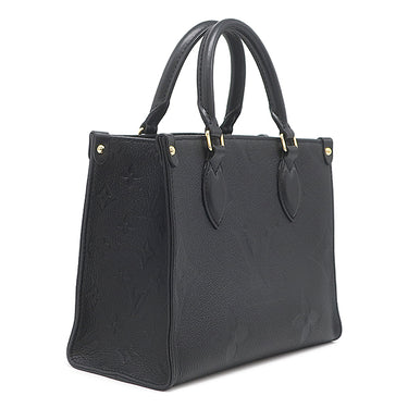 ルイヴィトン LOUIS VUITTON オンザゴー PM M45653 ノワール モノグラムアンプラント ハンドバッグ ゴールド金具 ショルダーストラップ欠品