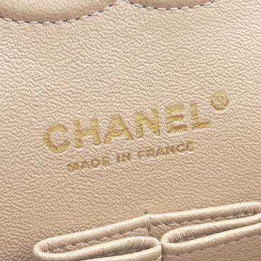 シャネル CHANEL マトラッセ 25 Wチェーン パールピンク レザー ショルダーバッグ ゴールド金具 メタリック ダブルフラップ
