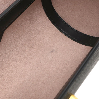 ルイヴィトン LOUIS VUITTON パピヨン トランクバッグ M58655 ノワール エピレザー ショルダーバッグ ゴールド金具 黒 チェーンショルダー
