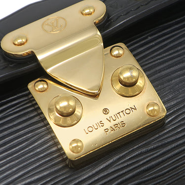 ルイヴィトン LOUIS VUITTON パピヨン トランクバッグ M58655 ノワール エピレザー ショルダーバッグ ゴールド金具 黒 チェーンショルダー