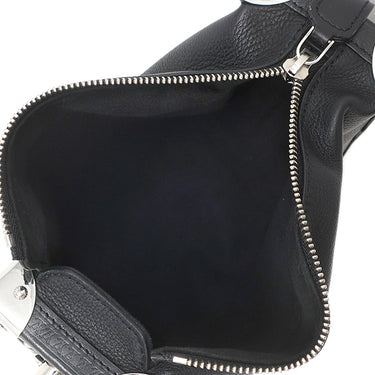 ルイヴィトン LOUIS VUITTON サイドトランク MM M25160 ブラック グレインカーフレザー 2WAYバッグ シルバー金具 斜め掛け ショルダー ハンドバッグ