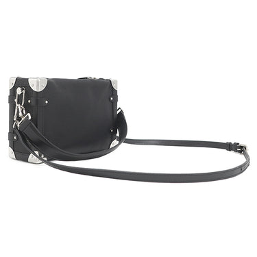 ルイヴィトン LOUIS VUITTON サイドトランク MM M25160 ブラック グレインカーフレザー 2WAYバッグ シルバー金具 斜め掛け ショルダー ハンドバッグ