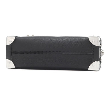 ルイヴィトン LOUIS VUITTON サイドトランク MM M25160 ブラック グレインカーフレザー 2WAYバッグ シルバー金具 斜め掛け ショルダー ハンドバッグ